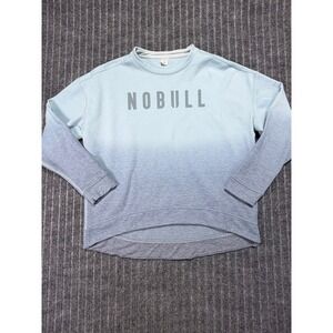 NOBULL Sweatshirt Womens Medium Ombre Dip Dye Crewneck Fleece Gym Sporty Workout